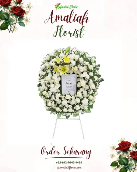 Krans Bunga Duka Taman Cari